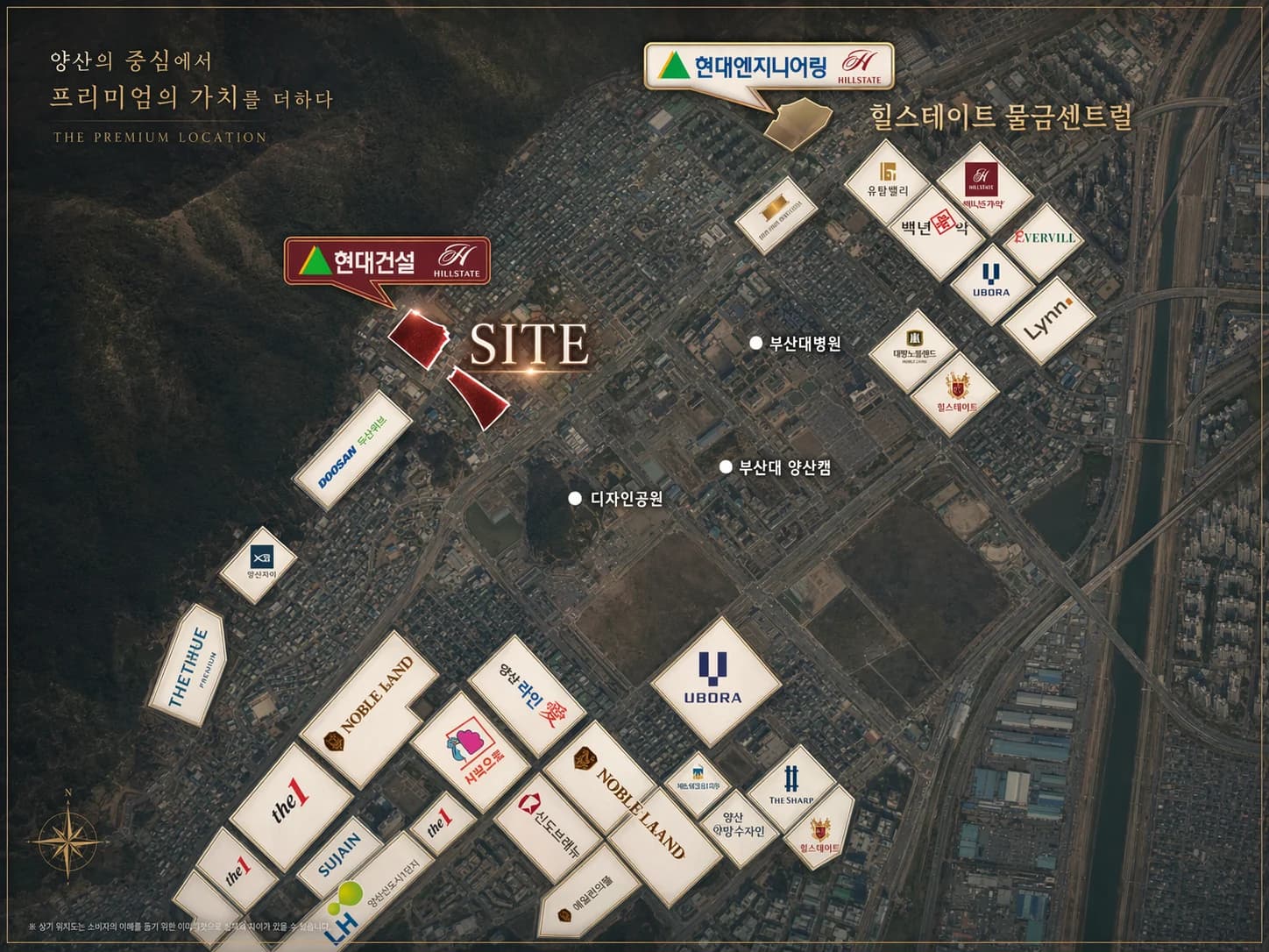 힐스테이트 양산 더 스카이 입지·생활권 안내 이미지