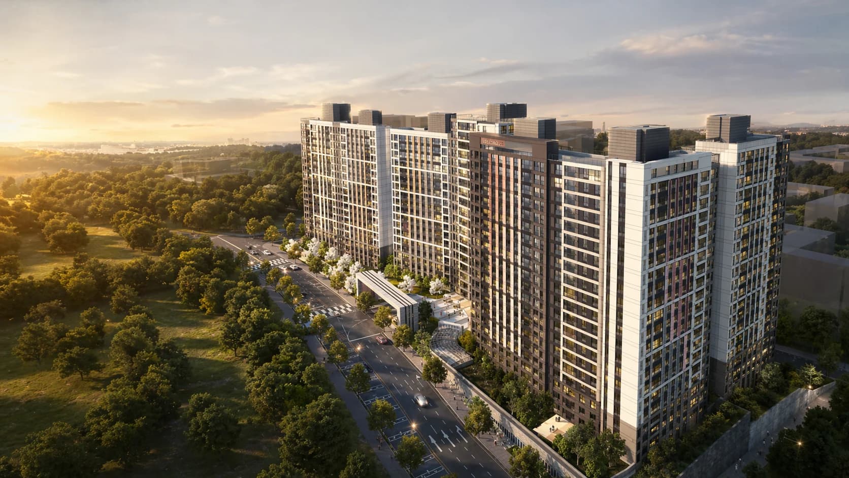 힐스테이트 양산 더 스카이 단지 조감도·전경